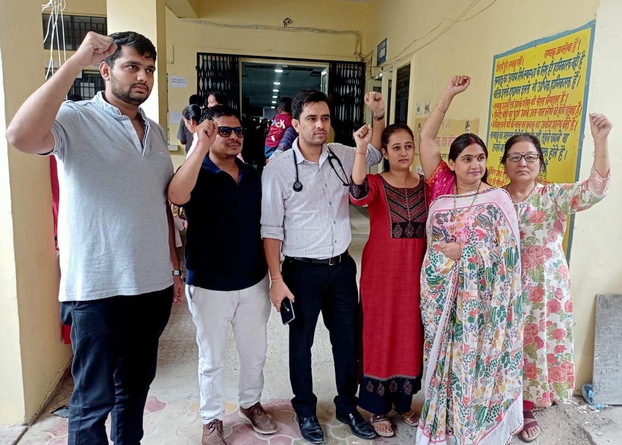 Doctors demonstrated for nine point demands