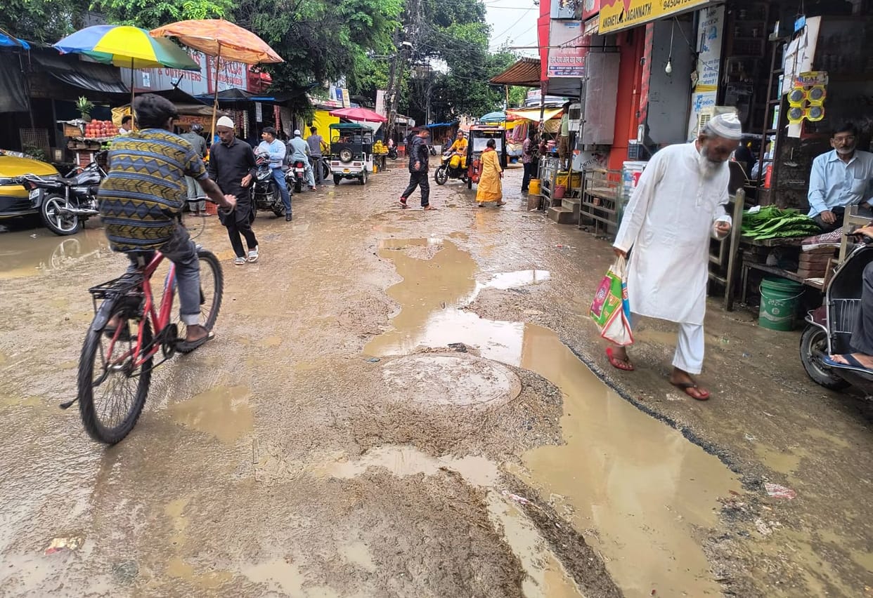 Mud on roads, increased slippage