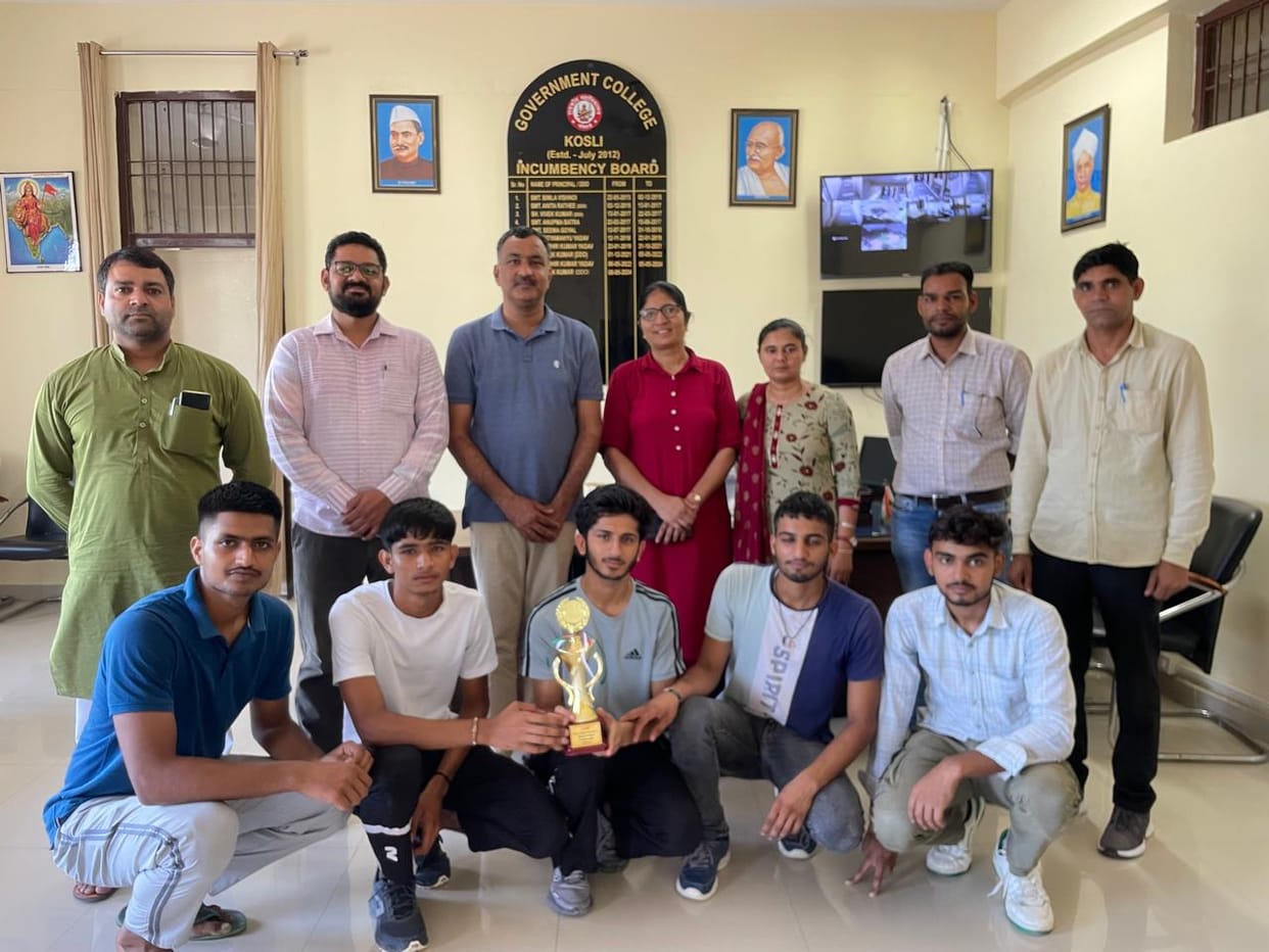 Government College Kosli II in badminton competition