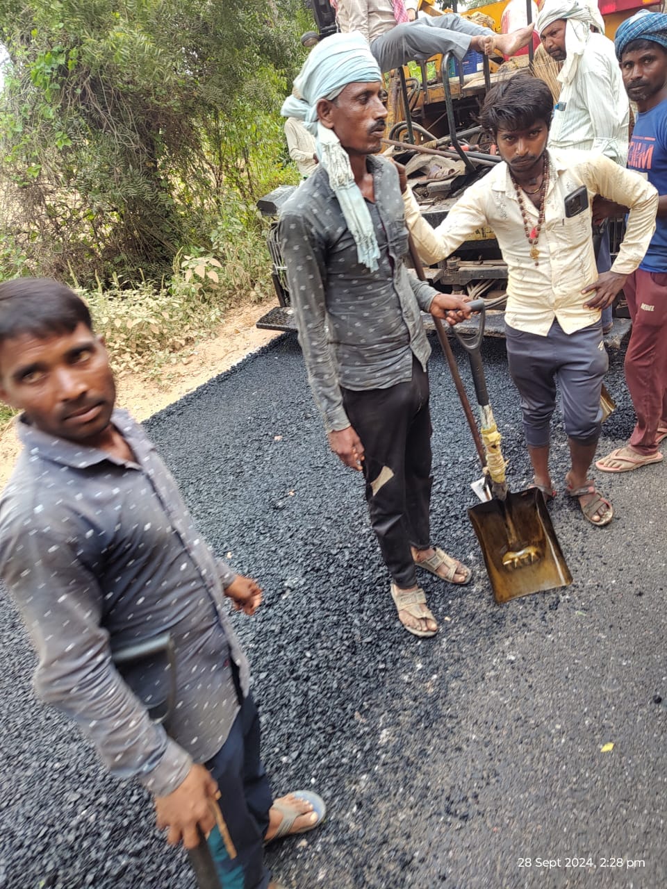 Repair of Basduda-Padla road started