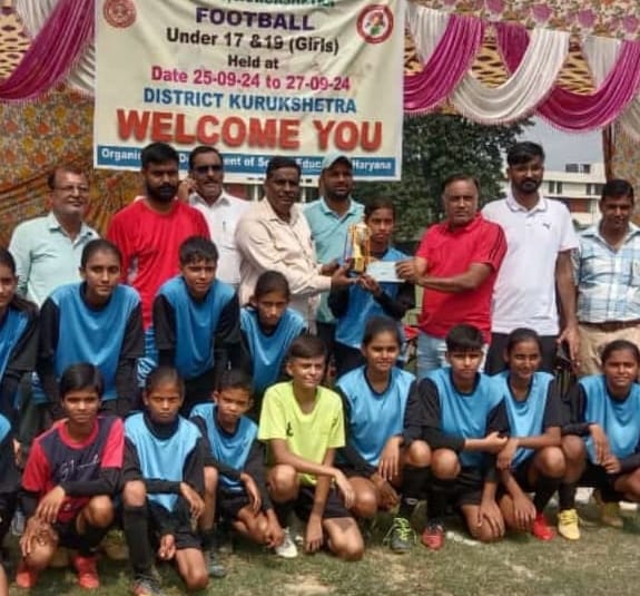 Sonipat was the winner in the state level school football competition