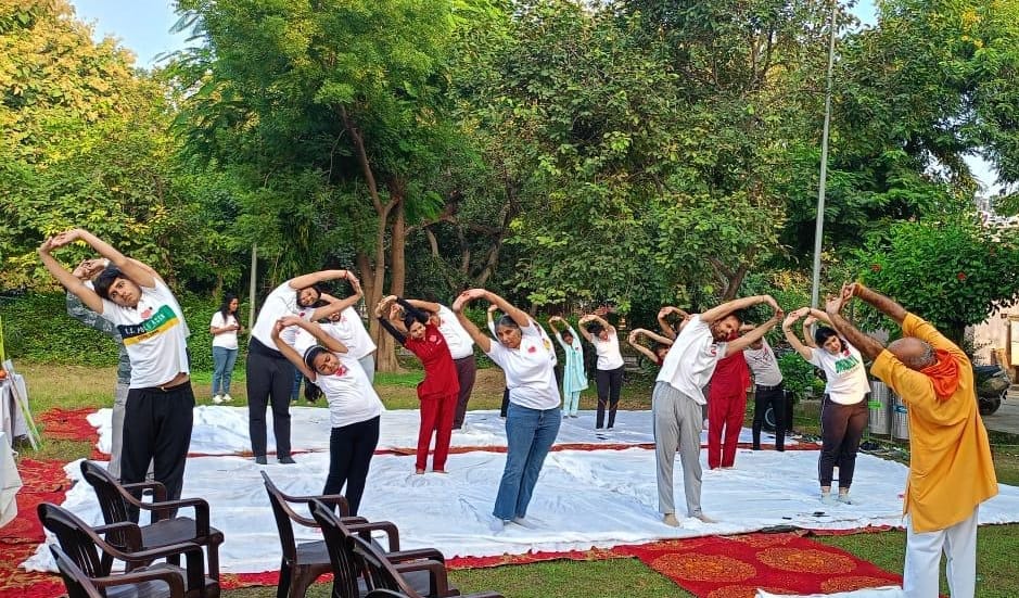 City residents were made to practice yoga in the hospital, information was given about prevention of heart disease