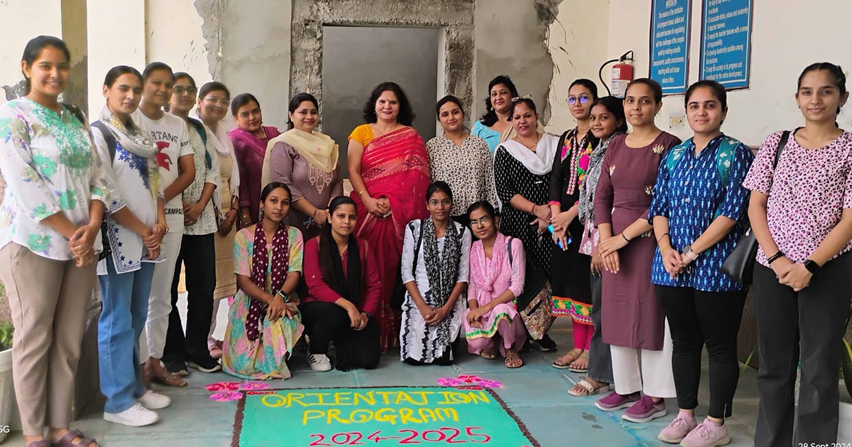 An induction program was organized to welcome the students of the new session
