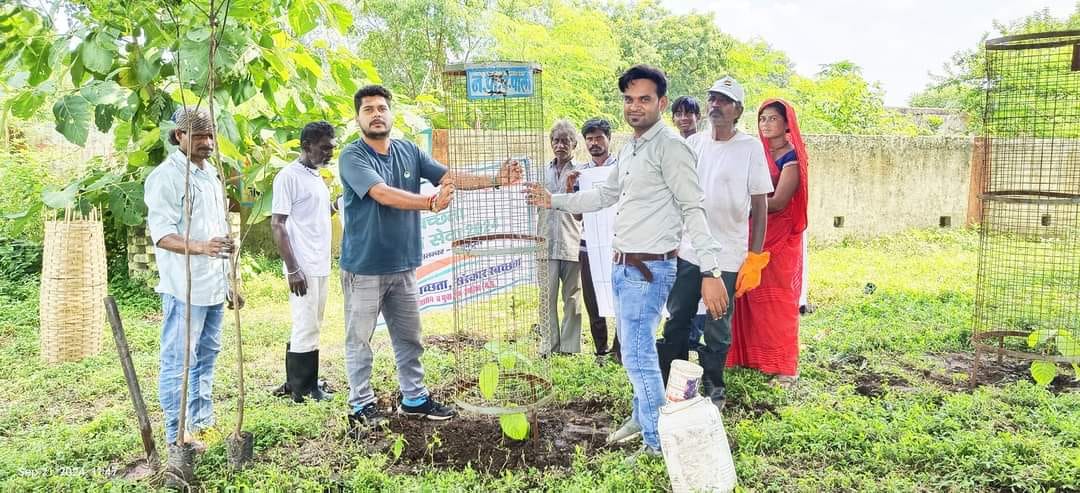 Youth organized cleanliness campaign and planted saplings in MRF Center Pali