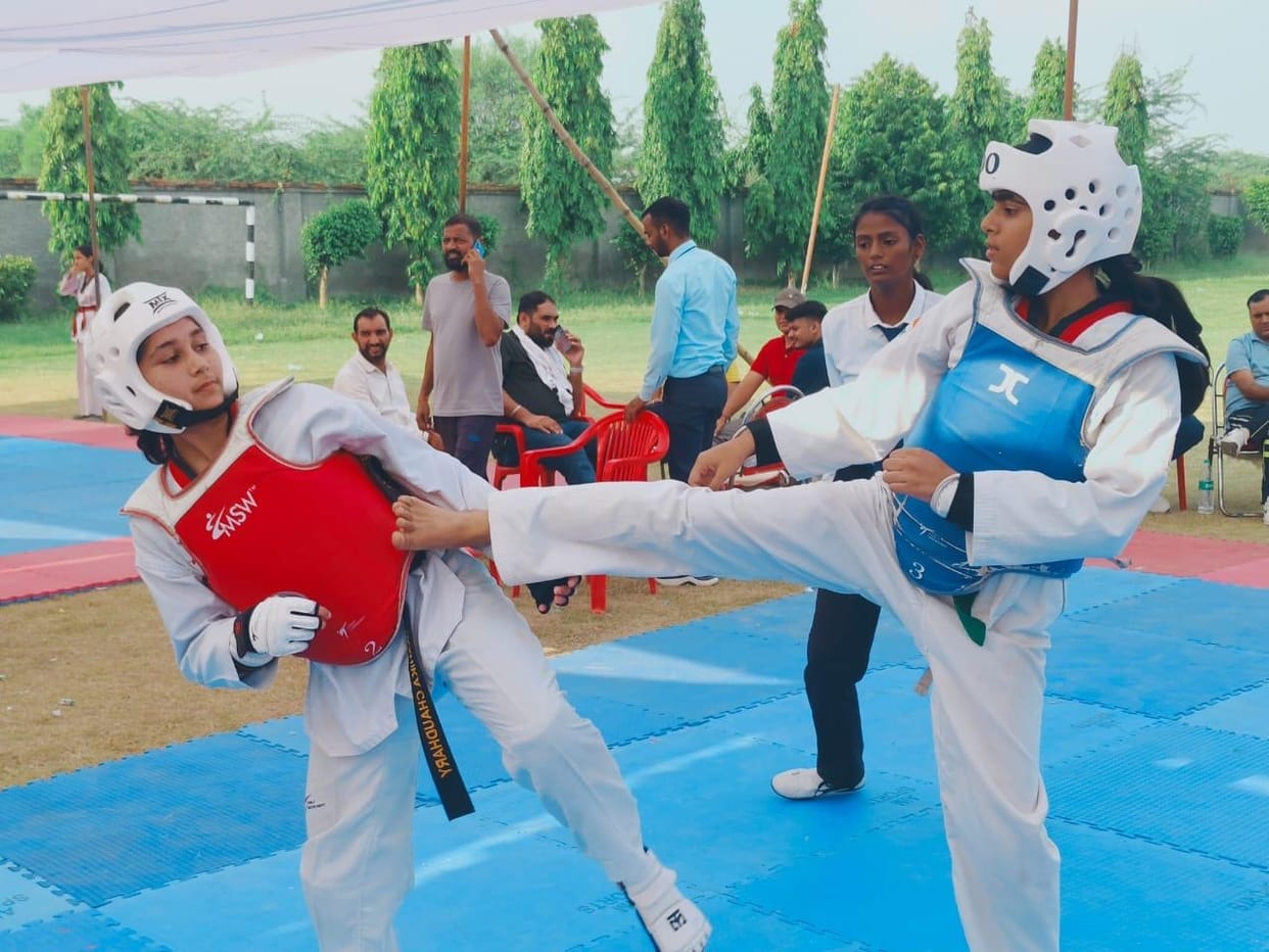 Players showed their talent in Taekwondo competition