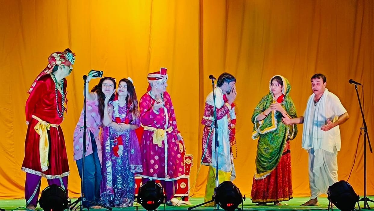 There was laughter in the staging of the play Donkey's procession
