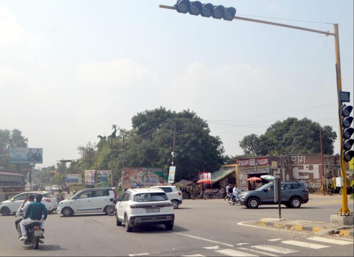 Traffic lights installed at intersections... but vehicles do not stop