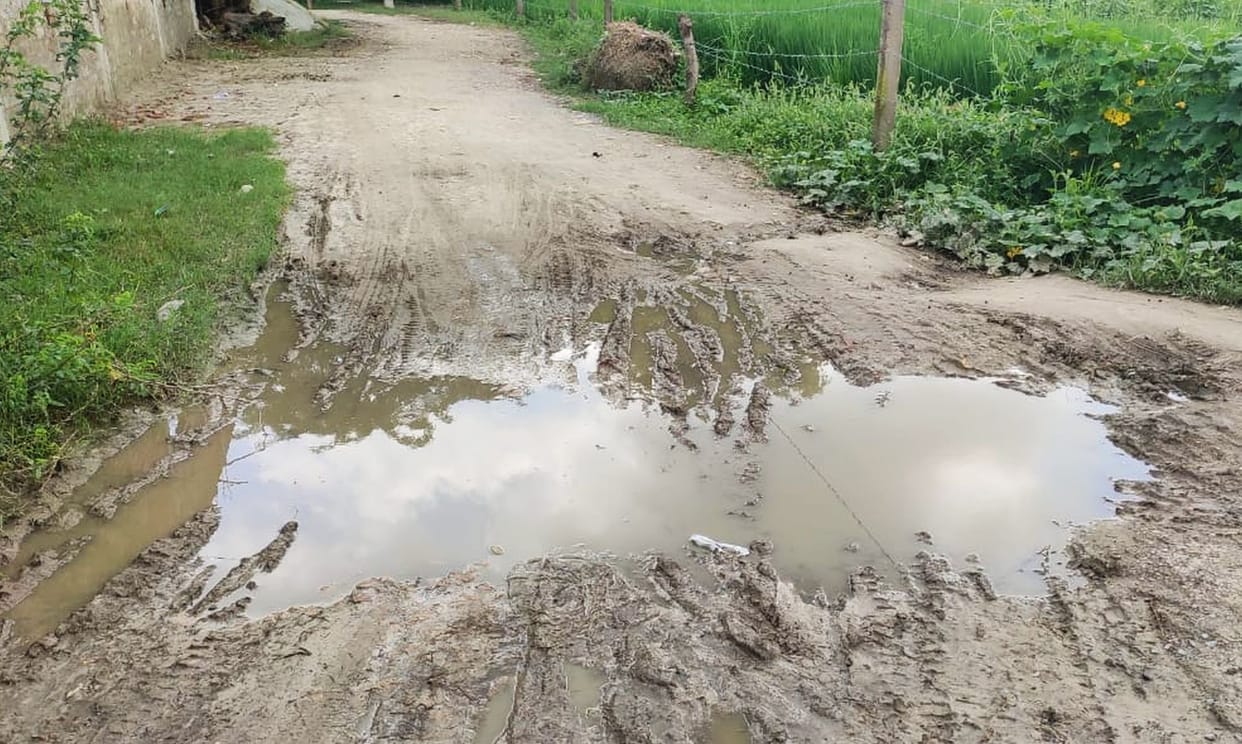 Bad roads waiting for repair