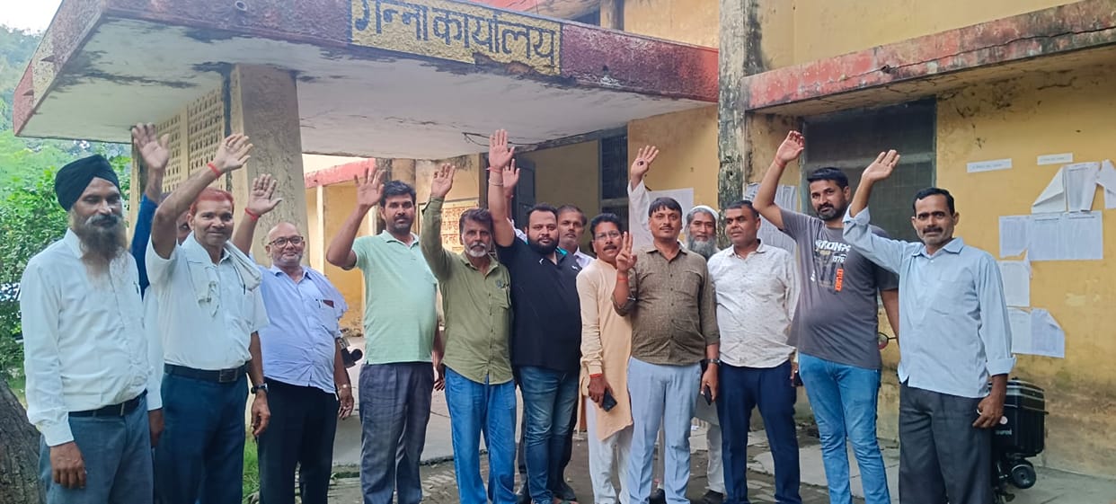 Election symbol allocation could not happen, demonstration