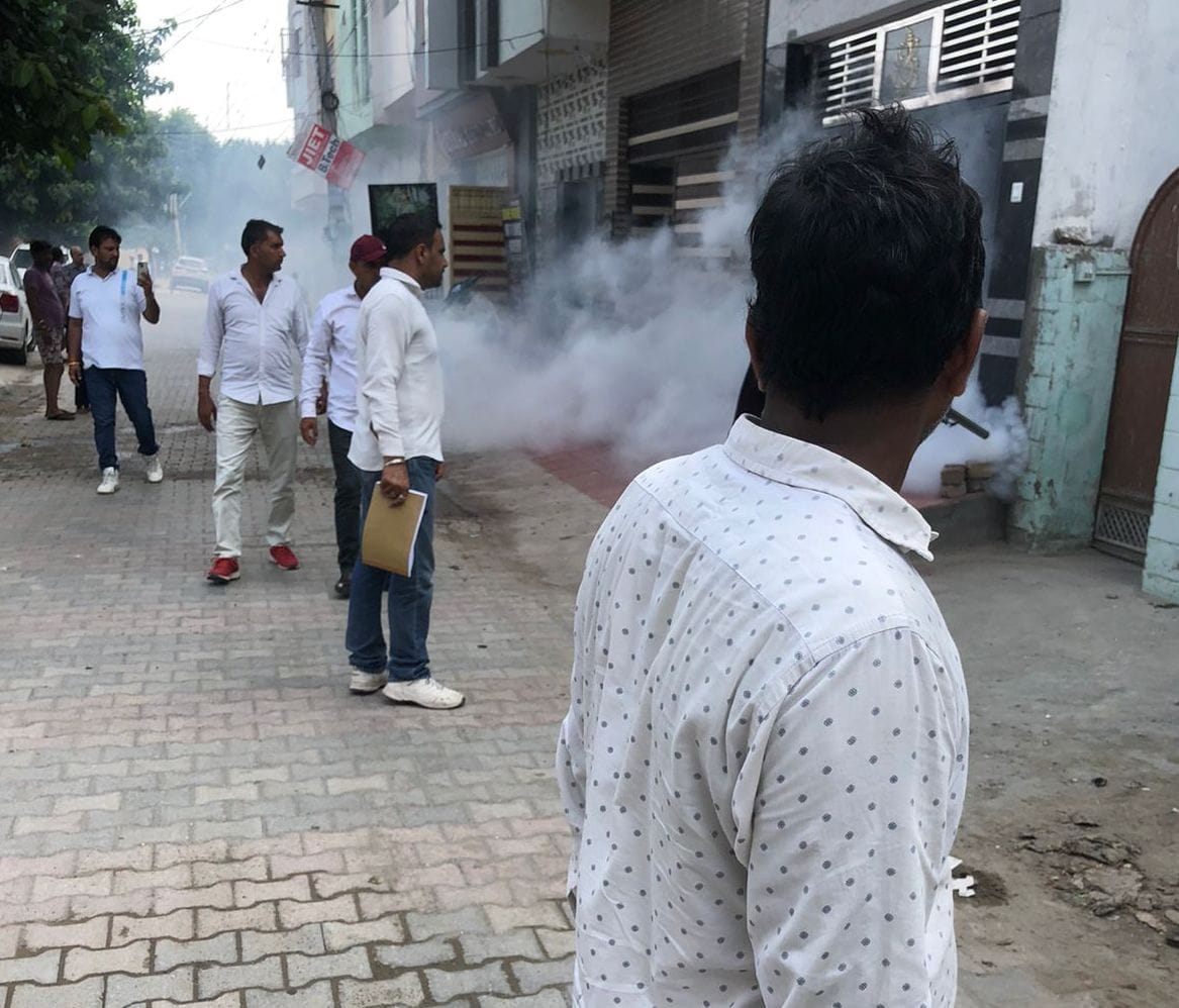 One day five dengue patients were found, the number increased to 32