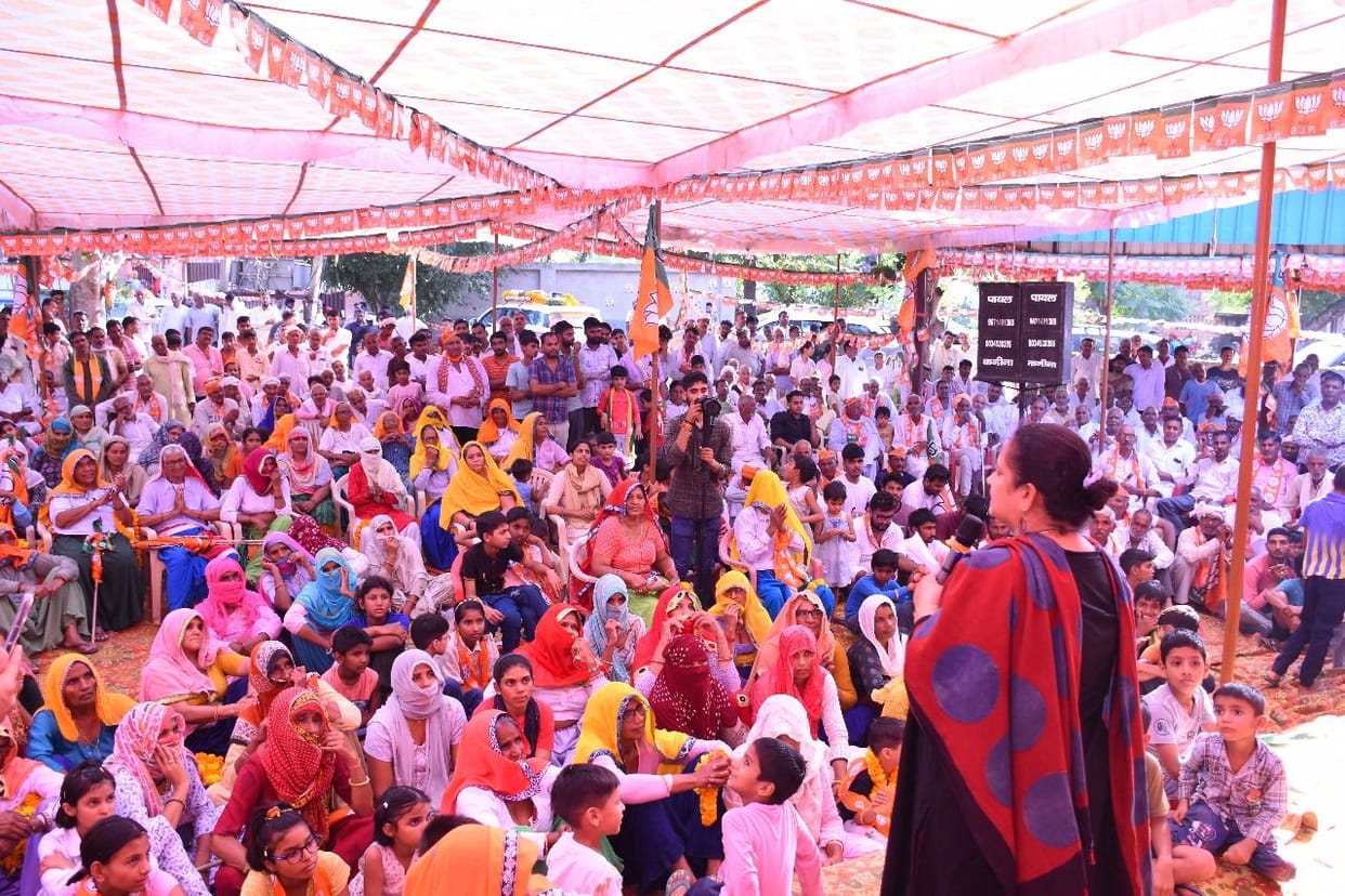 BJP's caravan has become a mass flood in Ateli Halke: Aarti Singh Rao