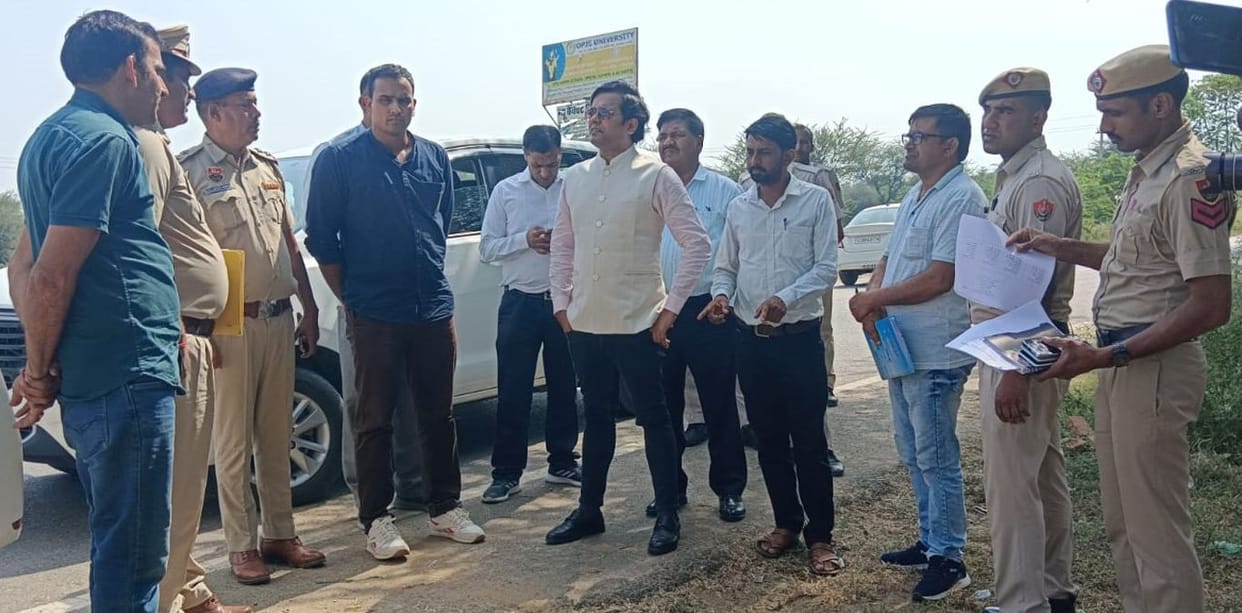 General and police observers inspected the checkpoints