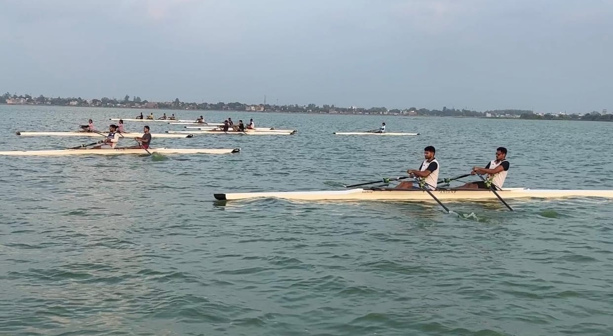 Gorakhpur News: Trial held in Ramgarhtal for National Rowing Competition, UP team selected