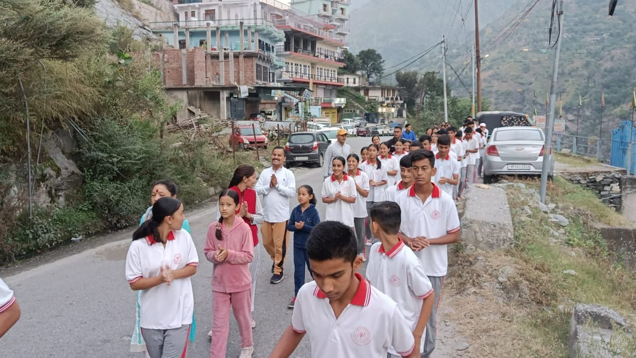 Springdale School Khaneri Rampur, Birth Anniversary of Father of the Nation Mahatma Gandhi, Rampur Bushahr