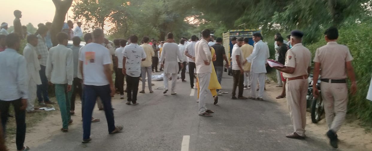 Two people died in a road accident while returning from the rally