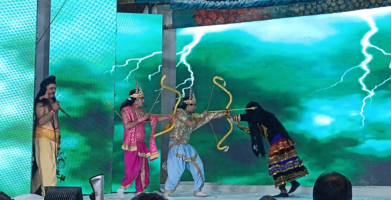 Staging of Tadka Vadh Leela in Ramleela of Chanduvada