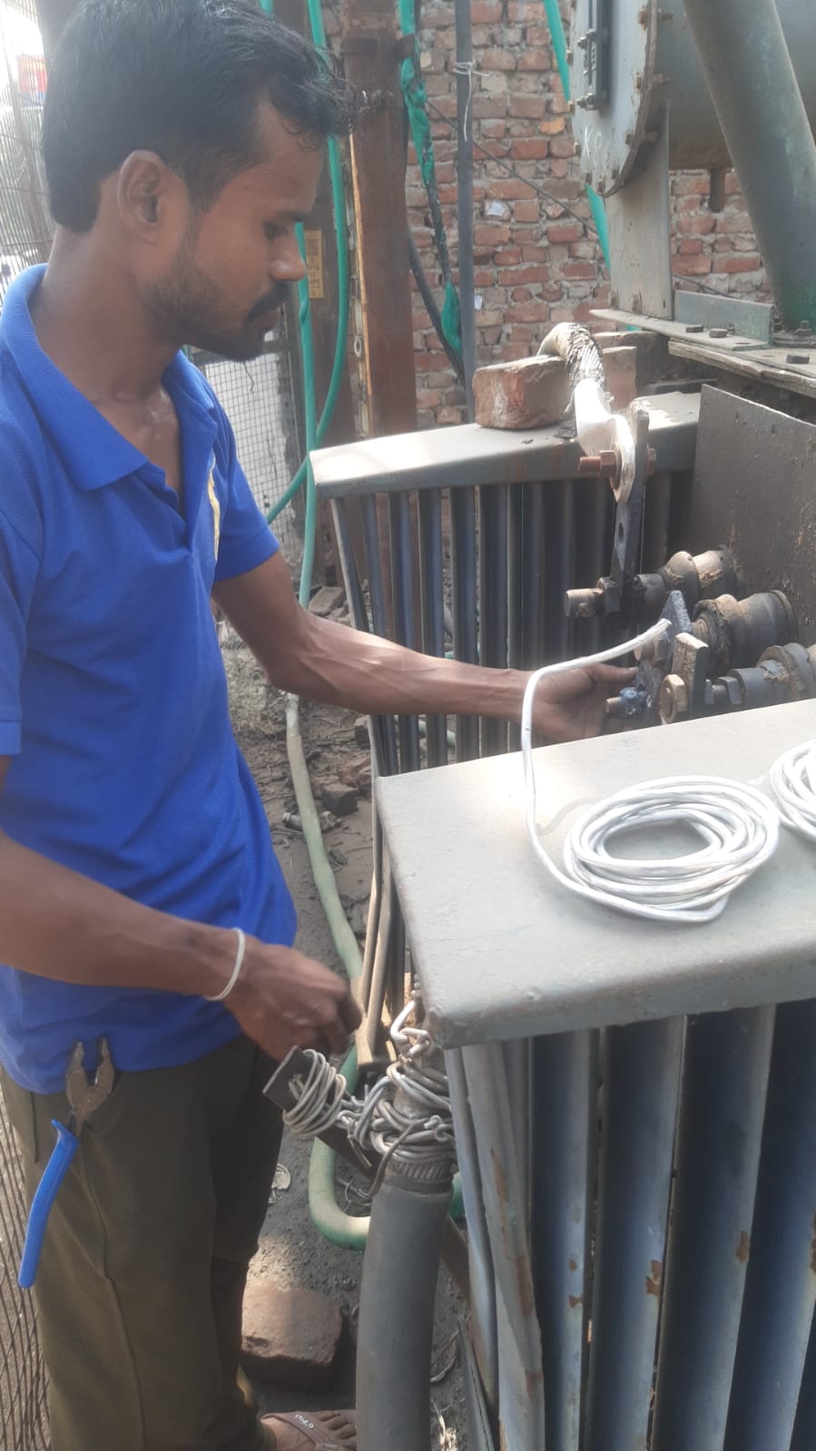 Due to repair work, electricity supply was cut for one hour