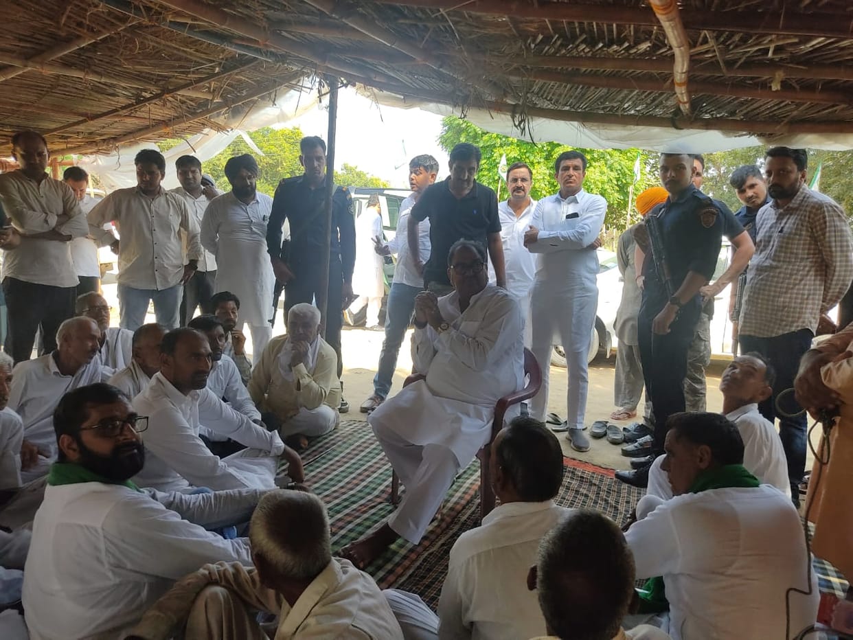 People of five villages sitting on strike for four days for minor construction