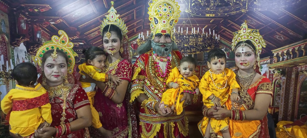 The leela of Ram's birth and Tadka's killing was staged in Khirnibagh Ramleela.