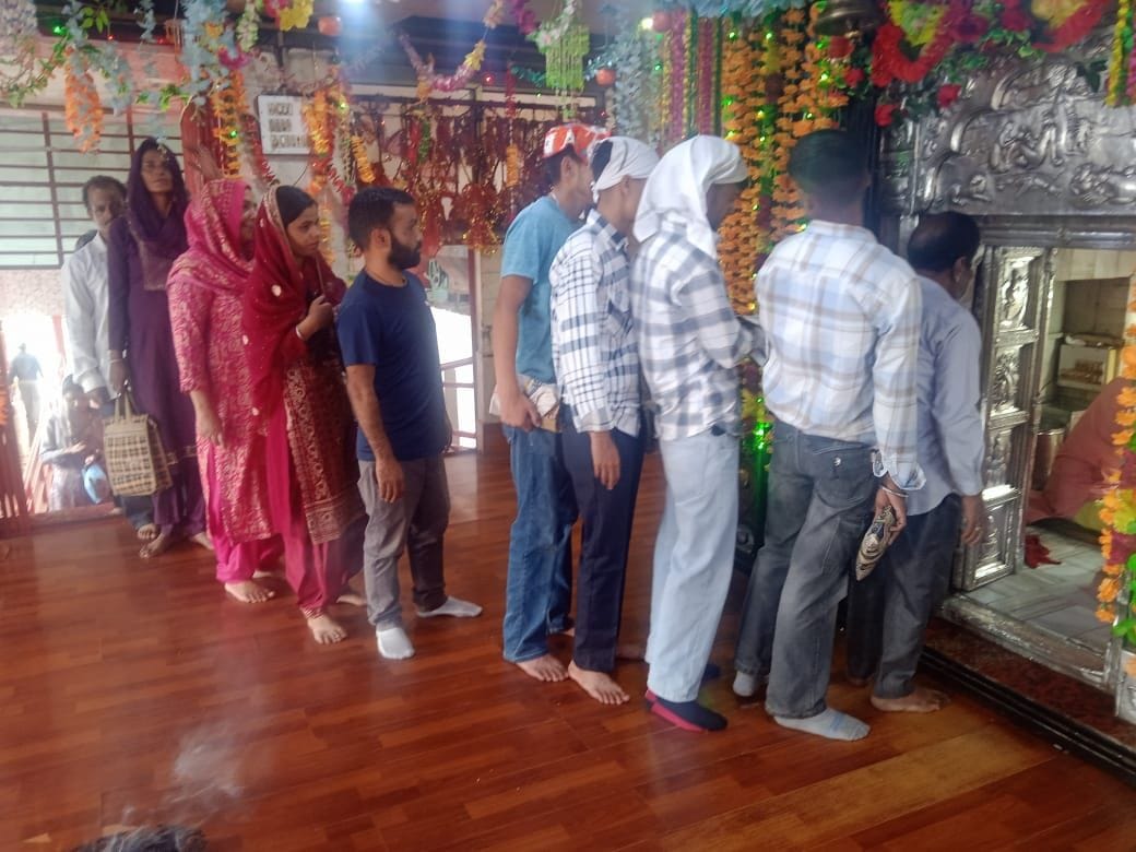 2100 devotees paid obeisance at Bhalei Mata temple.