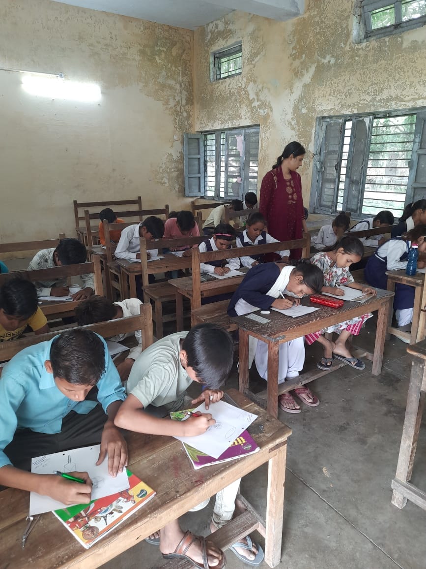 Mohit tops the painting competition