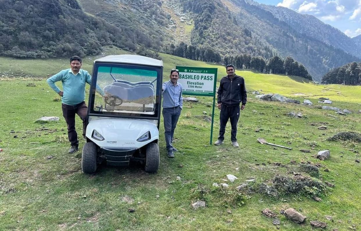 E-cart reached 11,000 feet high Bashleu holding