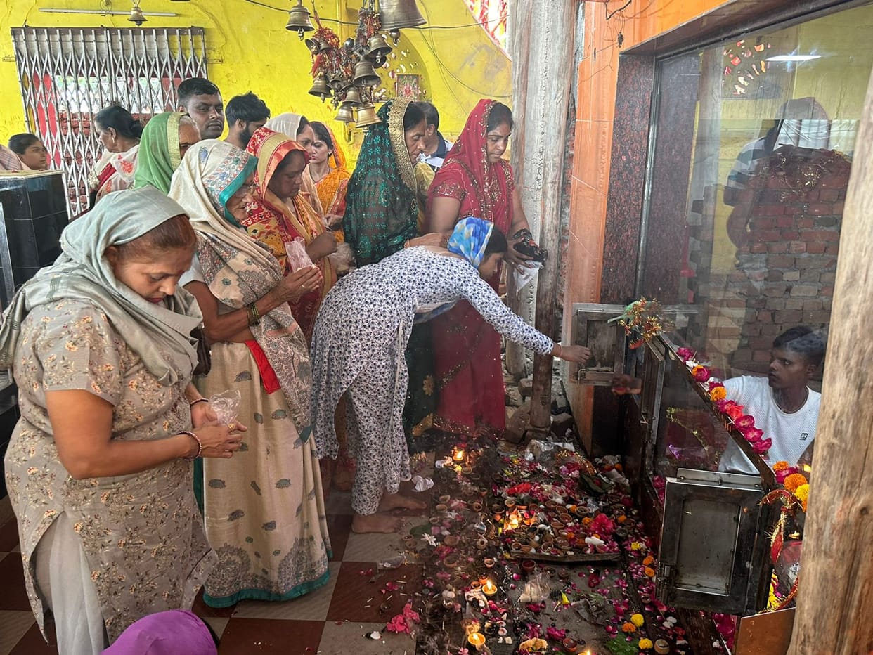 Mother Brahmacharini was worshipped on the second day