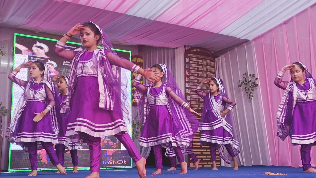 Students celebrated with colorful programs at the annual function.
