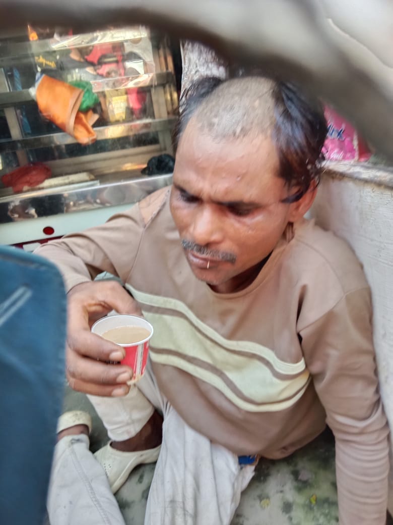 The thief was beaten, his head was shaved and he was paraded in the market