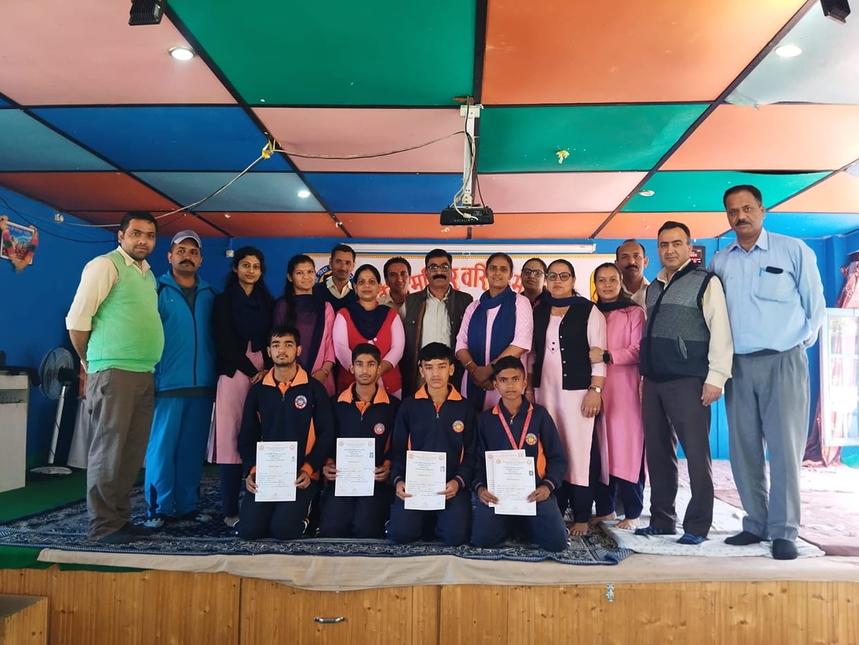 Saraswati Vidya Mandir Kumarsain's performance was excellent in the district level competition.