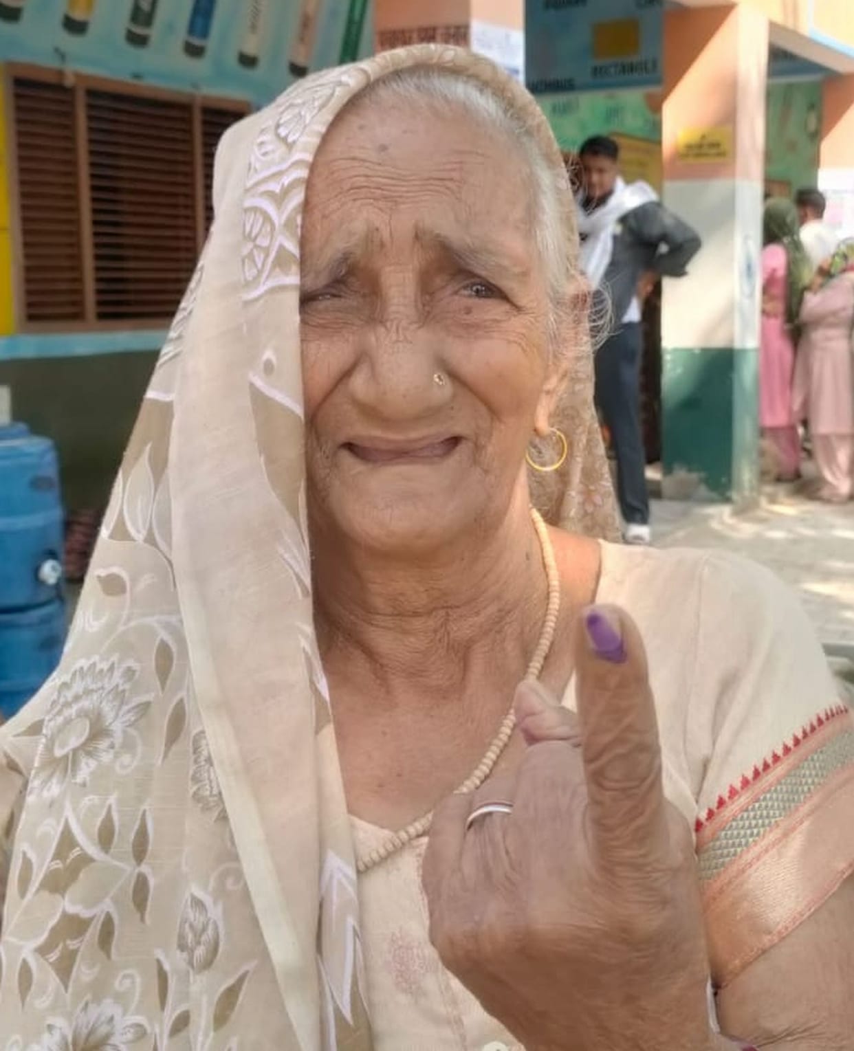 old men polled vote