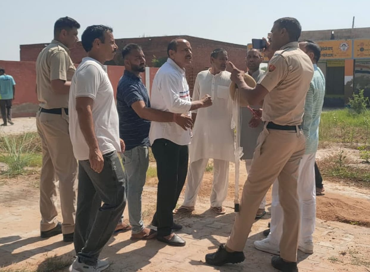 despute between police and voter