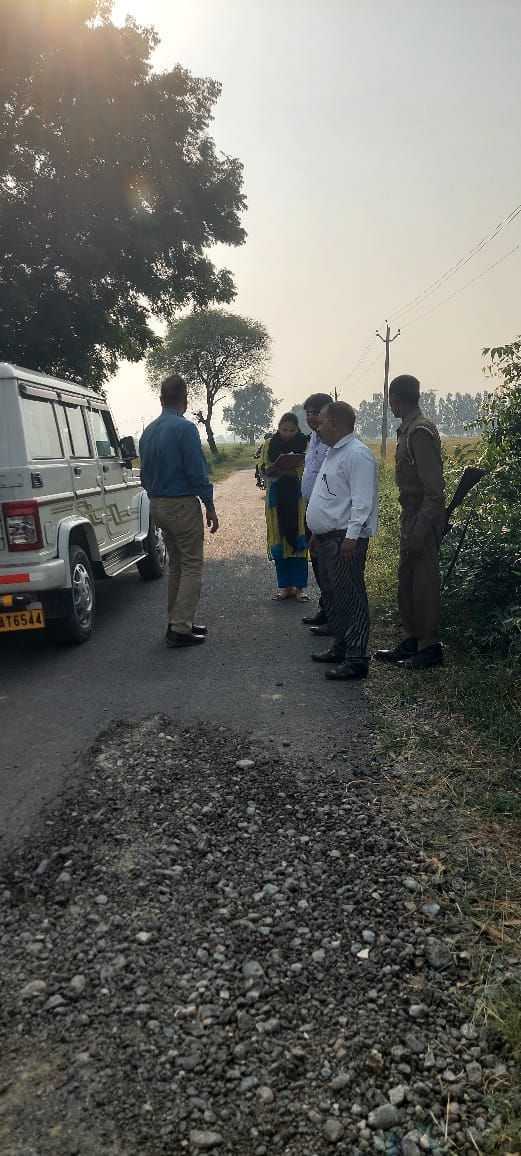 Road was uprooted within two months, team sent on complaint