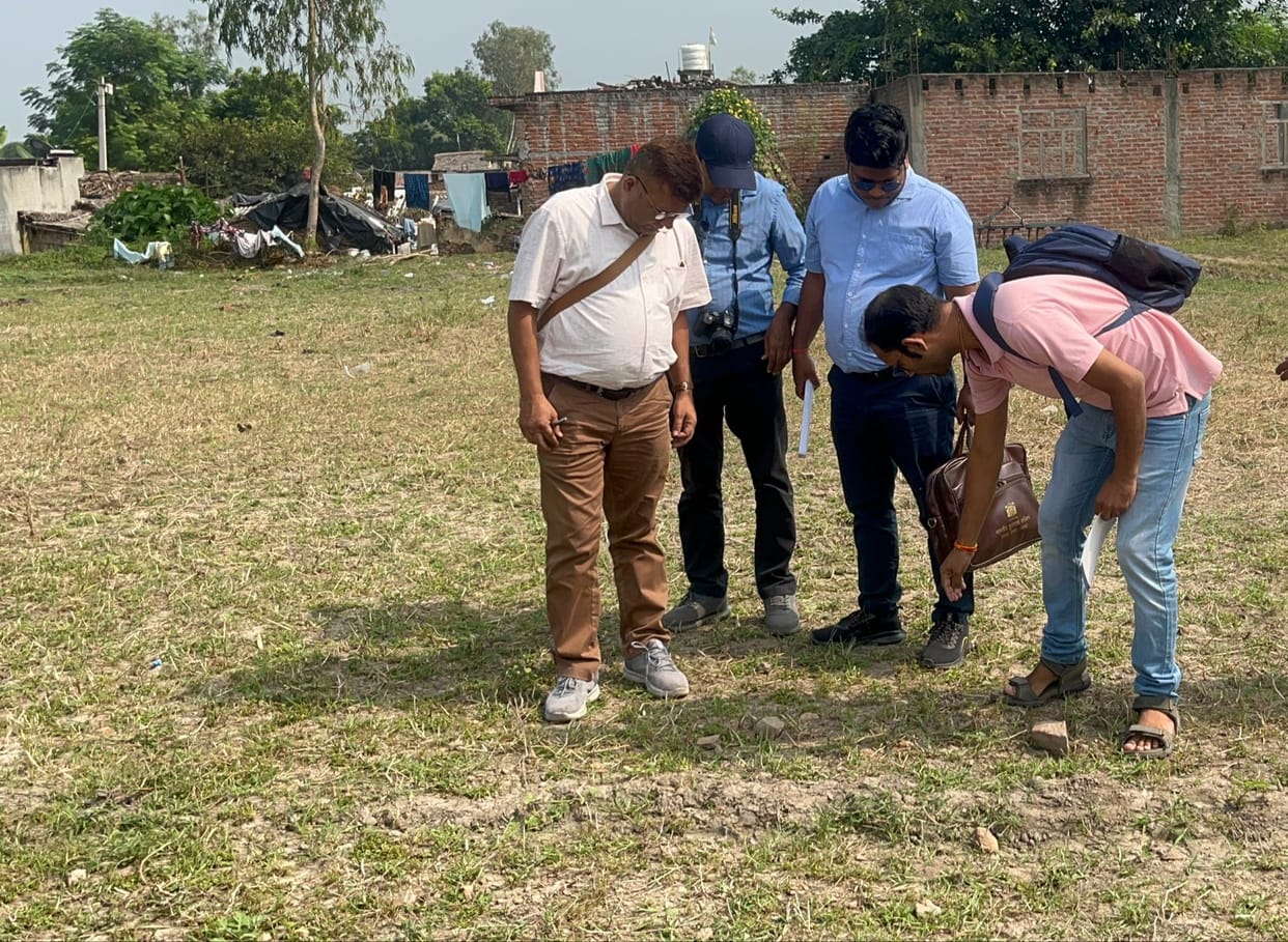 The team of Archaeological Department did the survey of Shahgarh Fort