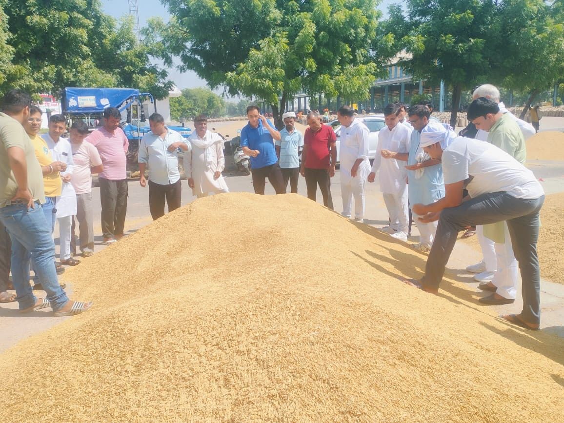 Brokers bought paddy by bidding