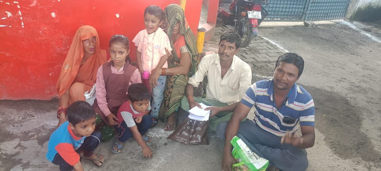 If the drain is not removed then the family reached the tehsil to commit self immolation