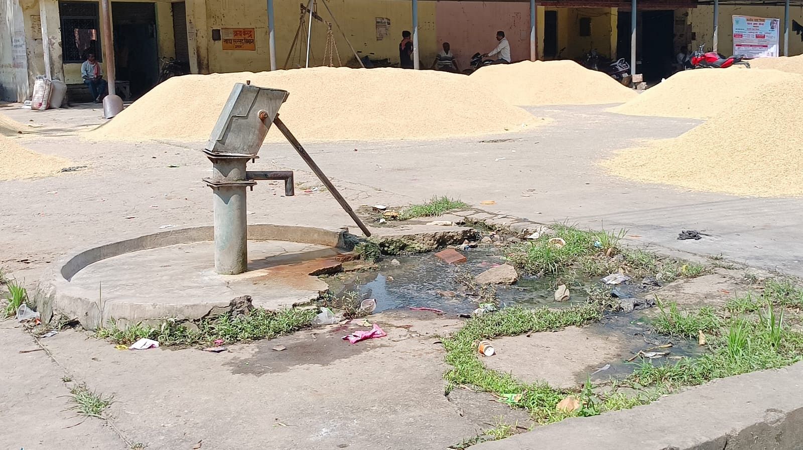 Taps dry, dirt near taps...how to quench thirst