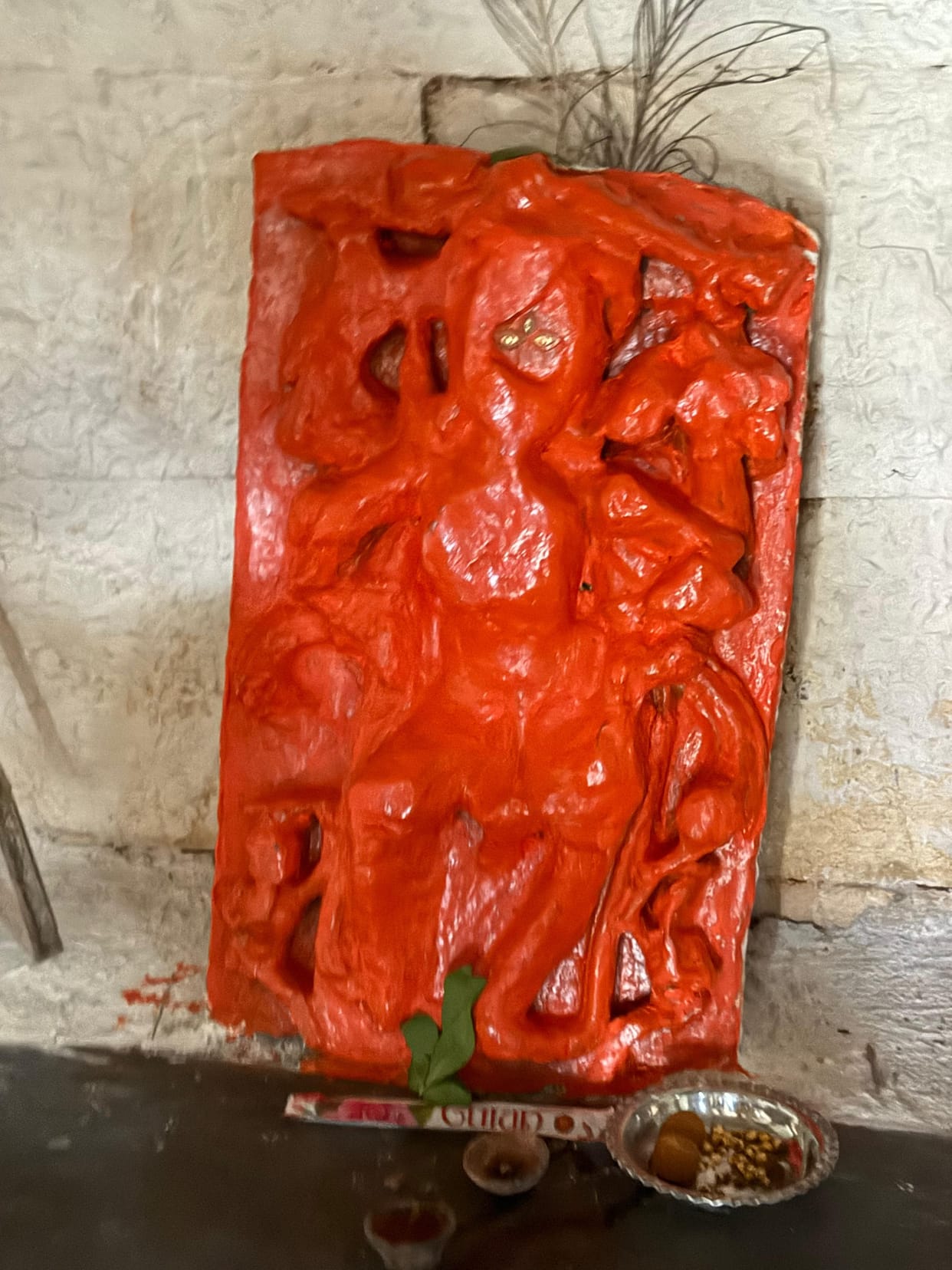Queen Durgavati's family deity mother Bhadrakali is seated on the hill