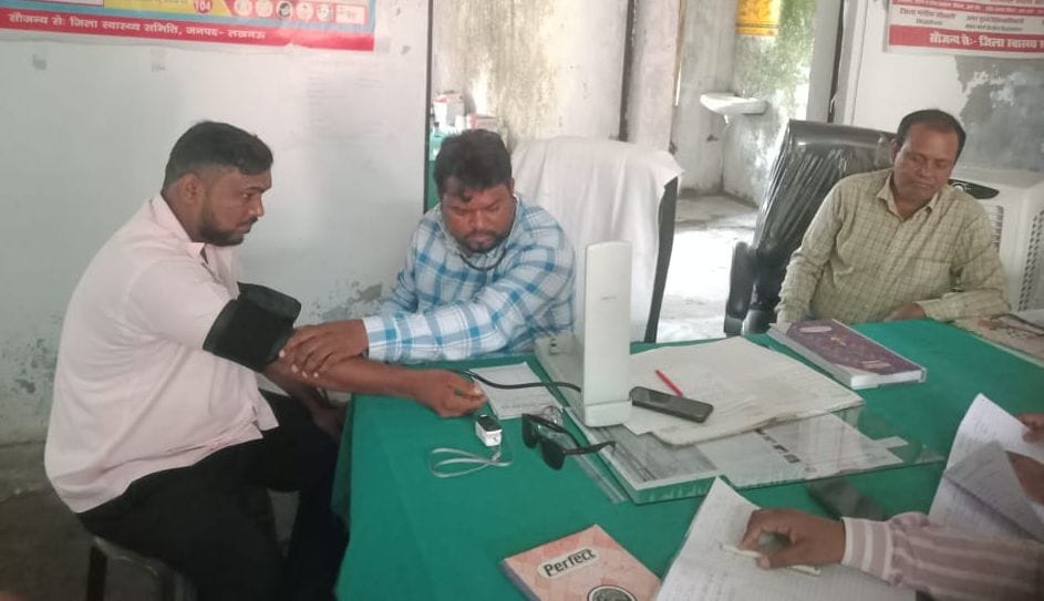 Patients suffering from fever, vomiting and diarrhea came to the health fair.