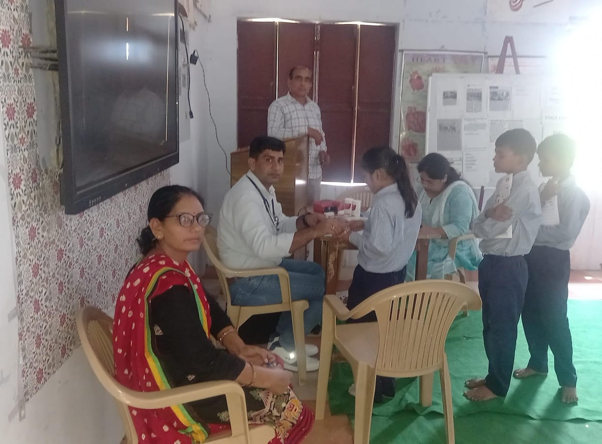 Health of 70 children checked, 10 children had anemia