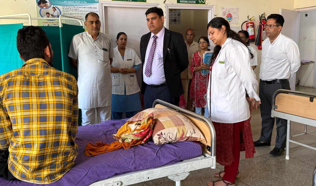 CJM did a surprise inspection of the de-addiction rehabilitation center