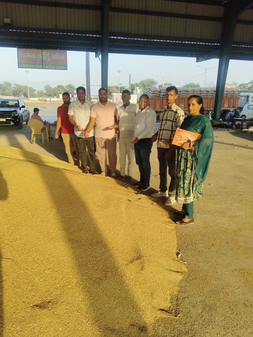 45577 quintals of millet purchased from 1757 farmers in three grain markets of the area
