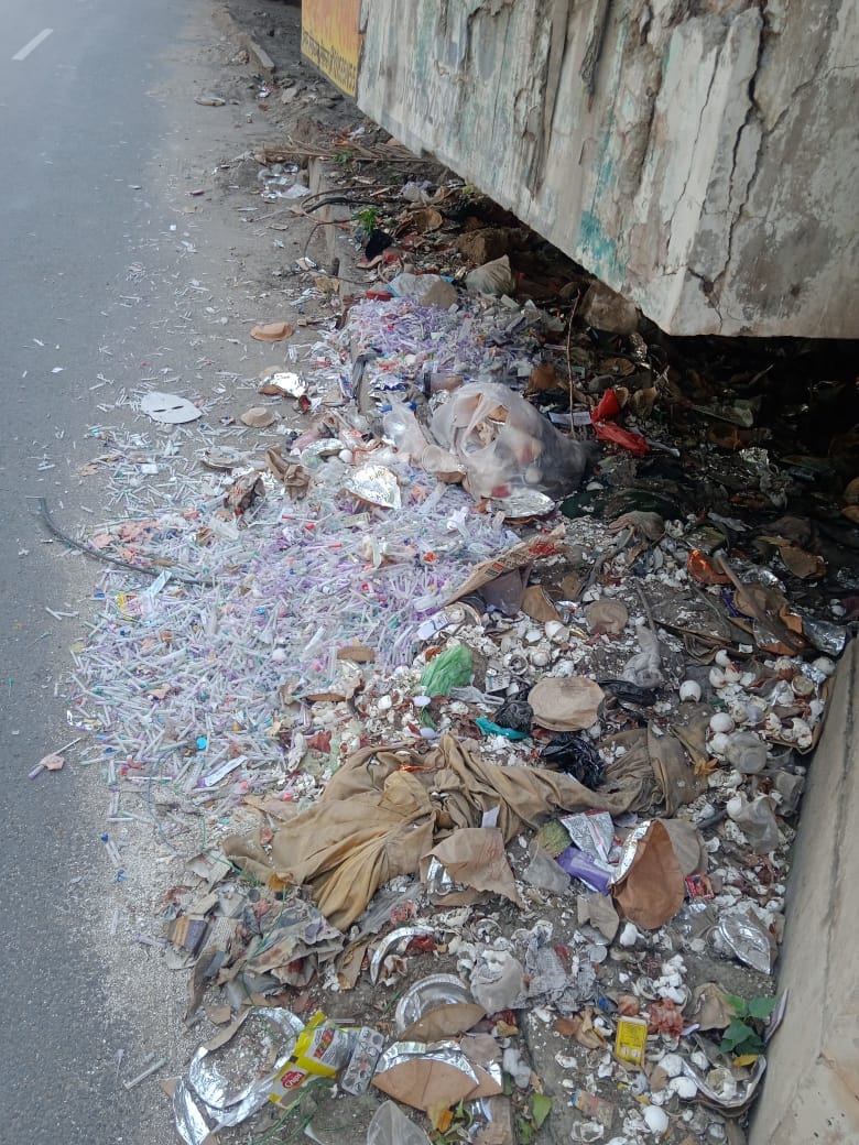 Playing with health, medical waste is being dumped in the open, officials said - matter is taken into consideration, will issue notice