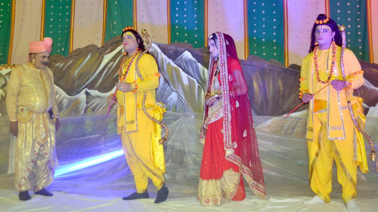 The drama of Dashrath's death, Khardushan's murder and Sita's abduction were staged.