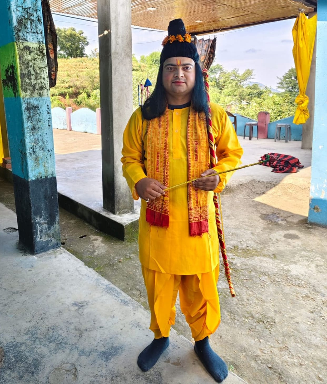 Vinod, who played the role of Shri Ram, remains barefoot for nine days.