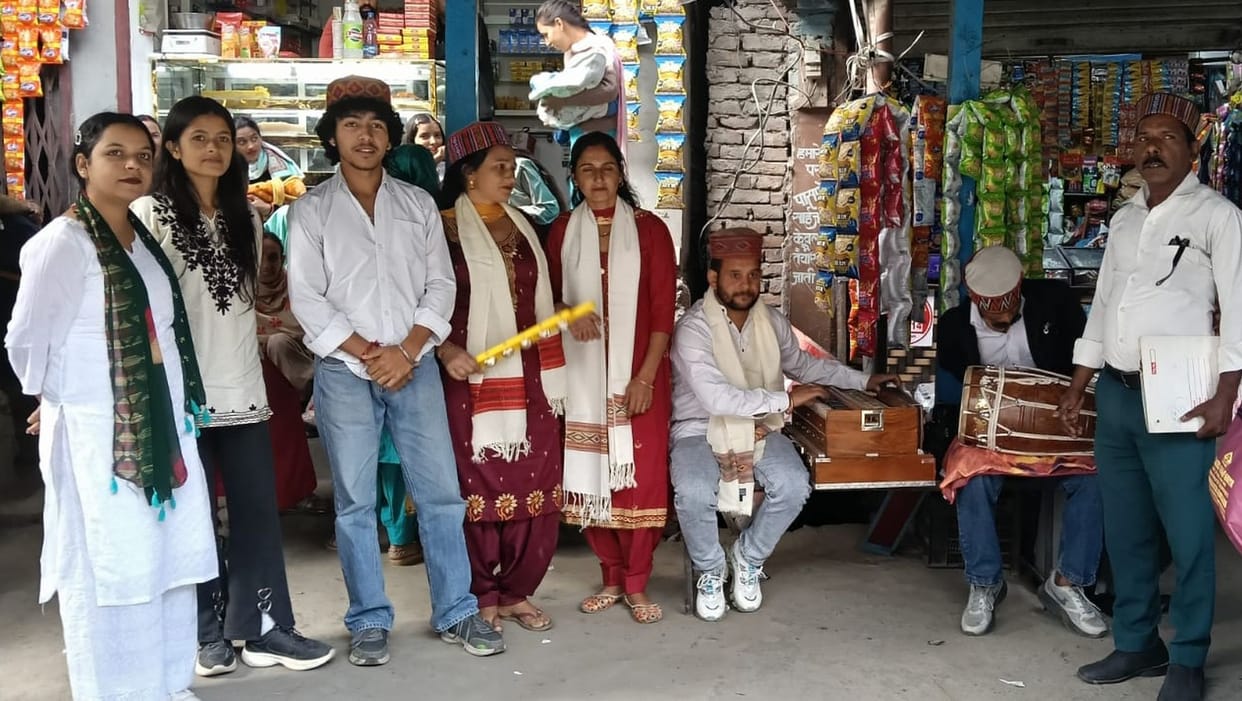 Disaster management tips given through street play in Bharmour