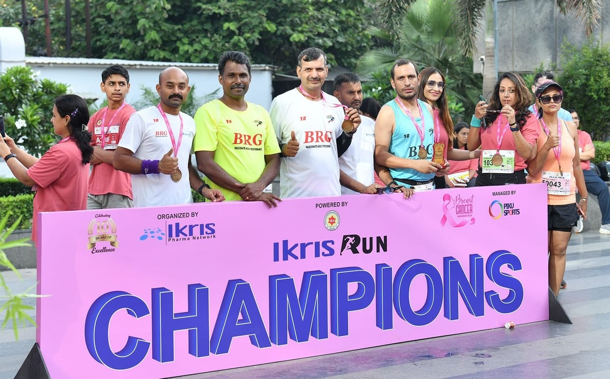 BRG runners hoisted the flag in the half marathon