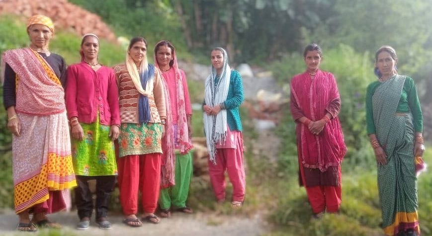 Women of Kaligaon demonstrated against animal husbandry department