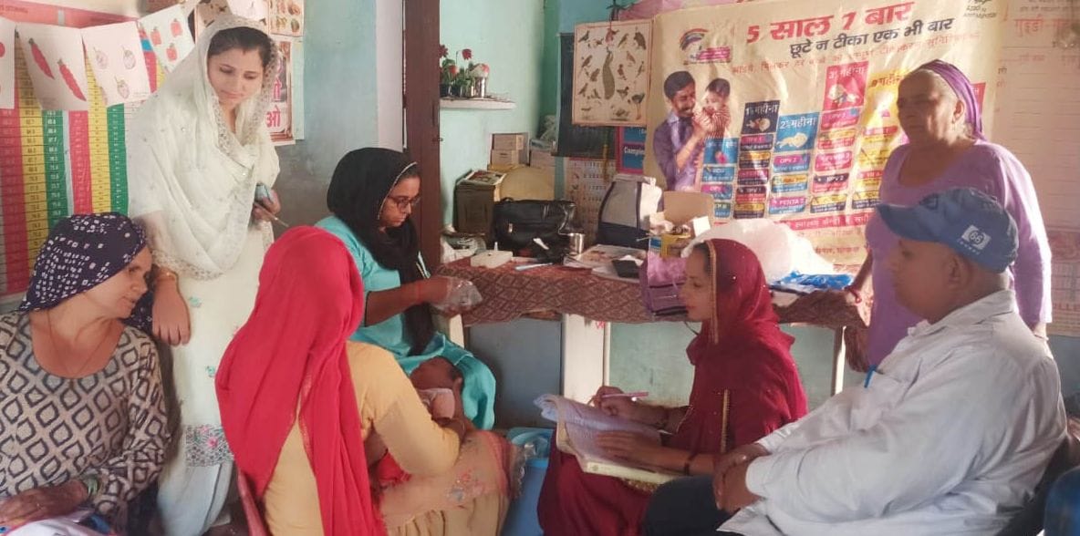 Vaccination done at sub health centers
