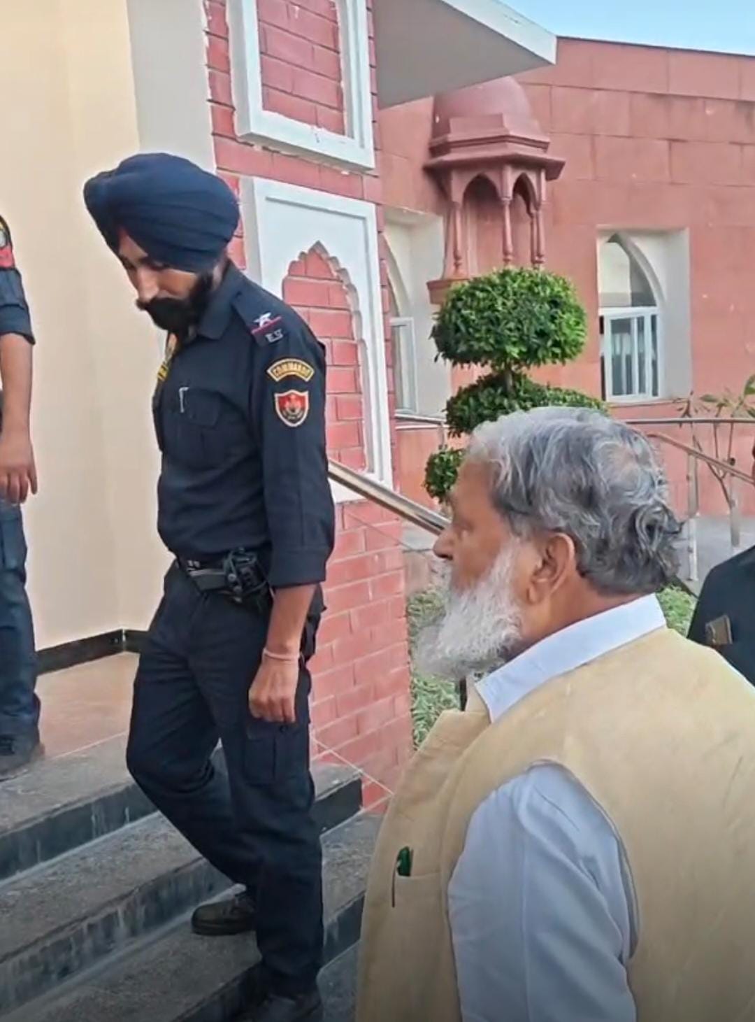 Vij in action, inspected the martyr's memorial